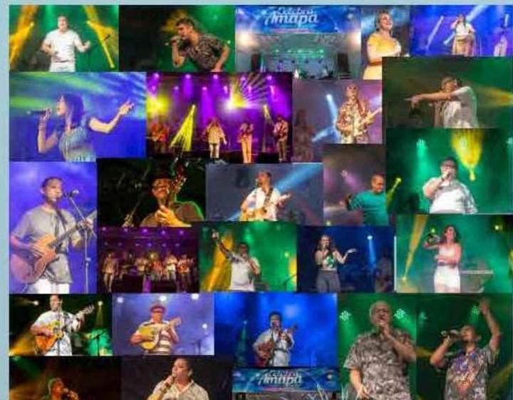 Artistas da AMCAP no palco do Réveillon Beira-Rio 2019